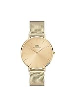 Daniel Wellington Analog Women’s Watch (Gold Dial Gold Colored Strap)