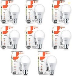 Orient Electric 9 W Basic Round B22 LED Bulb(White, Pack of 8)