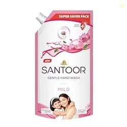 Santoor Mild Gentle Hand Wash 650ml with Goodness of Lotus & Tulsi| Ri