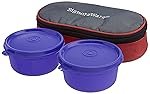 Signoraware Mid-Day Lunch Box with Bag, Deep Violet