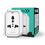 Sturlite Alyx 3 Pin Plug| 2-Pin & 3-Pin Socket| Universal AC Travel Adapter| Strong Polycarbonate Body Socket| Compact Converter Plug for Travel, Home & Office Use – (Pack of 1)