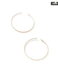 ASOS DESIGN Hoop Earrings with Skinny Detail