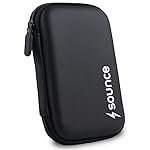 Sounce Hard Disk Drive Pouch case for 2.5″ HDD Cover WD Seagate Slim Sony Dell Toshiba (Black)