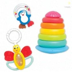 Funskool Plastic Giggles, Baby's Gift Set, Multicolour Baby Toy Gift S