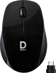 DSelect by Dell DS321 Wireless Ambidextrous Optical Mouse(Type C, Blac