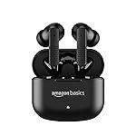 Amazon Basics True Wireless in Ear Earbuds with Mic, Up to 36 Hours Play Time, Low-Latency Gaming Mode, IPX4 Water-Resistance, Bluetooth 5.4 (Black)