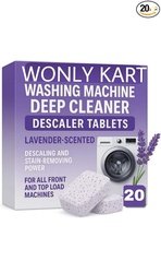 Lavender-scented 20 Pcs Washing Machine Deep Cleaner Descaler Tablets