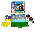 Learn with Peppa Jumbo Playset|Play Set with 2-in-1 Moulding Lid|Roleplay Set with 12xDough Tubs 26xAlphabet &10xNumber Cutters 6xShape Cutters|Non-Toxic|for Kids 3+|Made in India