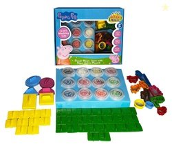 Learn with Peppa Jumbo Playset|Play Set with 2-in-1 Moulding Lid|Rolep