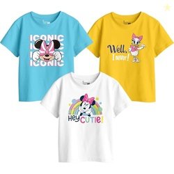 Bon Organik Men Typography Printed Round Neck Cotton T-Shirt Multicolo