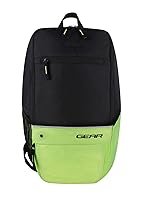 Gear SUPERIOR XL 17L Samll Water Resistant School Backpack/College Bag/Sports Bag with Shoe Compartment for Men/Women (Black-Fluroscent Green)