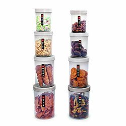 CELLO Magna Storage Containers Set of 8 (2 x 500, 2 x 750ml, 2 x 1000