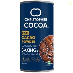 Christopher Cocoa, Dark Cocoa Powder, Unsweetened, 200g (Bake, Cake, H