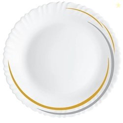 Cello Opalware Dazzle Series Golden Arc Dinner Set, 18 Units | Opal Gl
