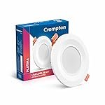 Crompton Star Lord JBNXT Junction Box Downlighter | 5W | Round | Natural White | Pack of 1 | Junction Box | Cutout: 3 inch, 75 mm | For use in halls, bedroom, kitchens, office, stores