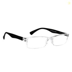 Lenskart READERS | Transparent Rectangular Half Rim Reading Eyeglasses