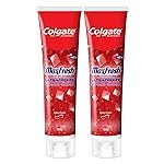 Colgate Max Fresh Toothpaste, Red Gel Paste with Menthol For Tooth Decay Prevention, Cavity Protection, Gum Protection, Whitening, Eliminates Bad Breath (300g, 150g X 2, Spicy Fresh, Saver Pack)