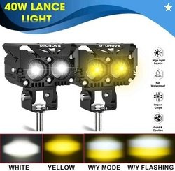 Otoroys 2 Auxiliary Spot Lights 40W Projector Fog Lamp Car, Motorbike