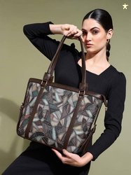 PEARLUXIS Women Green, Brown Shoulder Bag