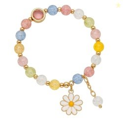 Kailash Creation Beaded Flower Charm Bracelet for Girls & Women Stylis