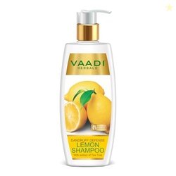 Vaadi Herbals Dandruff Defense Lemon Shampoo with Extract of Tea Tree,