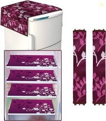 LooMantha Refrigerator Cover(Width: 55 cm, Maroon)