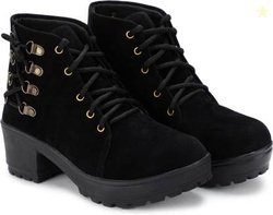 TWO SOFT Boots For Women(Black , 4)
