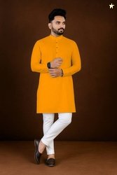Varbandhan Men Cotton Blend Kurta Pant Set
