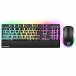 Ant Esports KM500W Pro Wireless Gaming Keyboard Mouse Combo, Rechargeable 104 Key LED Light Up Keyboard Ergonomic Wireless Gaming Mouse, Backlit Mouse Keyboard for Xbox PS5 PS4 PC Laptop