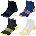 HomeWiz Wiz Socks for Men, Ultimate Premium Cotton Casual Socks, Breathable, Ankle-Length Socks for Men & Women (Unisex), Free Size, Multicolor Pack of 4