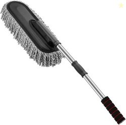 ORJILO Super Soft Microfiber Car Duster Exterior with Extendable Handl
