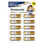 Panasonic Gold Plus Zinc Carbon 1.5V AA Batteries, Pack of 10, Long Life Extra Premium India’s 1st 100% Eco-Friendly Batteries No Pb, Cd, Hg Added, BIS Certified,Metal Clad