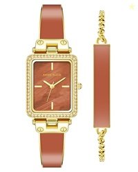 ANNE KLEIN Quartz 22 mm Rust Dial Stainless Steel Analog Watch for Wom