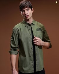 HIGHLANDER Men Slim Fit Shirt