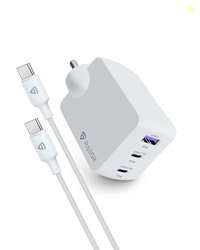 RAEGR Rapidlink 1180 65W Gan Fast Charger Adapter Triple Port Wall Cha