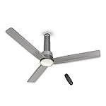 Havells 1200mm Elio Prime BLDC Ceiling Fan | Remote Controlled, High Air Delivery Fan | 5 Star Rated, Upto 60% Energy Saving, 2+1* Year Warranty | (Pack of 1, Slate Mist) Grey