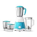 Longway Super Dlx Juicer Mixer Grinder | Up to 750 Watt Powerful Motor | 4 Jars for Grinding, Mixing, Juicing | 2 Year Warranty | Blue & White
