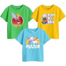 Bon Organik Girls Graphic Printed Combo Tees(BON11432_12-24M)