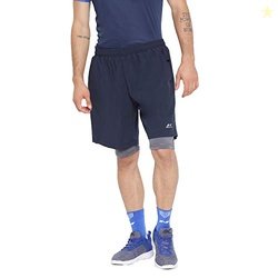 Nivia 7197S2 Polyester Sprint-3 Shorts, S (Navy)