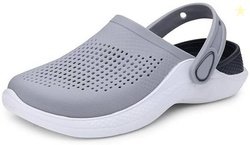 Crosskix Men Flats Sandal(Grey, Black , 7)