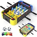 Lifelong Cuppy 3-in-1 Foosball Table|Medium Size Soccer (One Side), Ludo | Snakes & Ladders (Flip Side)| Compact Wooden Game Set for Kids & Adults | Boys & Girls | Build for Home, Birthday & Gifting