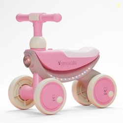 Lifelong Cuppy Vroomie Kids Ride-On Bike with Music & Lights|Push Ride