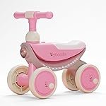 Lifelong Cuppy Vroomie Kids Ride-On Bike with Music & Lights|Push Rideon 1+ Years|Fun & Safe Toddler Bike|Durable Indoor & Outdoor Toy Vehicle for Boys & Girls|Easy-to-Ride (LLCR36),Multicolour