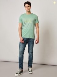 Lee Typography Printed Slim Fit Cotton T-shirt