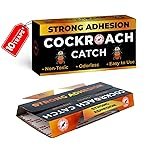 Cockroach Trap | Strong Insect Roach, Safe and Easy to Use | Irresistible to Cockroaches Control for Indoor & Outdoor | Non-Toxic & Eco-Friendly Trap Sheets | Perfect Home & Kitchen (10 Traps)