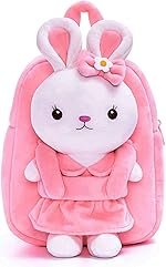 Frantic Kids Velvet School Bag soft plush standard Cute Backpack Baby Girl Preschool Mini Travel Bags Ideal for Baby Girl & Baby Boy & Toddlers Picnic Carry Travelling Bags (2-5 Years)