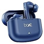 Boat Airdopes 91, 45HRS Battery, 50ms Low Latency, ENx Tech, Fast Charge, IPX4, IWP Tech, v5.3 Bluetooth Earbuds, TWS Ear Buds Wireless Earphones with mic (Starry Blue)