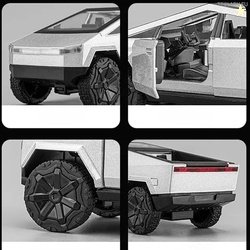 Tesla Cyber Truck 1:36 Model Car Exclusive Alloy Metal Pull Back Die-c
