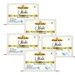 Khadi Milk & Curd Handmade Bathing Soap Bar 125g (Pack of 5) | Natural & Herbal | Moisturizing, Glowing & Brightening Skin | For Dead Skin Cells | All Skin Types | For Men & Women