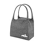 MILTON Fancy Lunch Bag I Design Tiffin Bag for Office for Men, Women I Eco Friendly, Spacious, Durable I 2.44 L I Black
